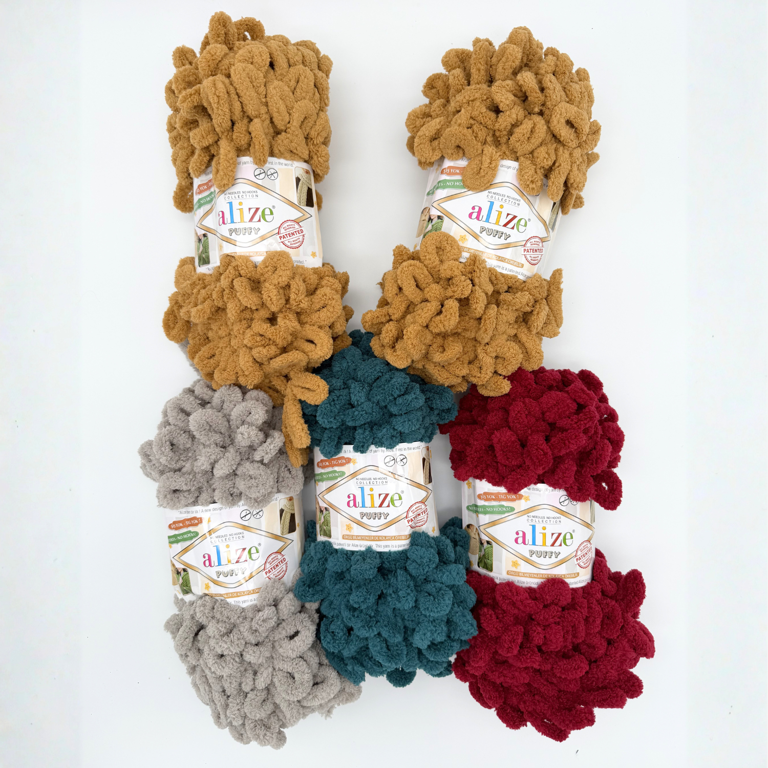 Alize Puffy Yarn Bundle (5 pcs.)