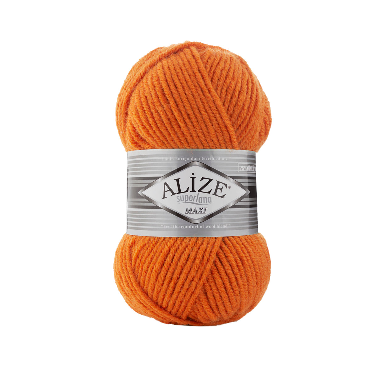 Alize Superlana Maxi 225 Orange – chunky wool acrylic yarn