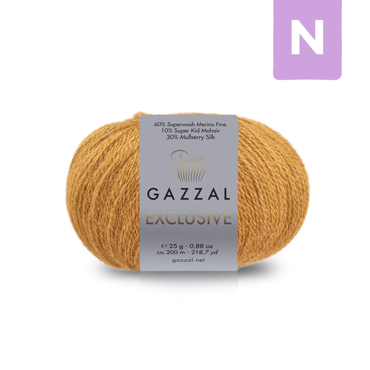 Gazzal Exclusive 9930 Bronzos – merino vilnos, šilko ir moherio siūlai