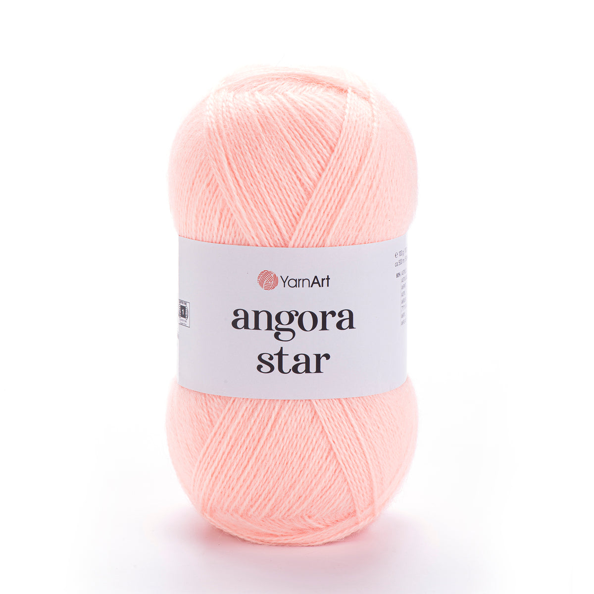 YarnArt Angora Star 204 Rose poudré – fil duveteux acrylique et laine