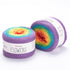 YarnArt Flowers 277 Denim & Wine – cotton acrylic gradient cake yarn