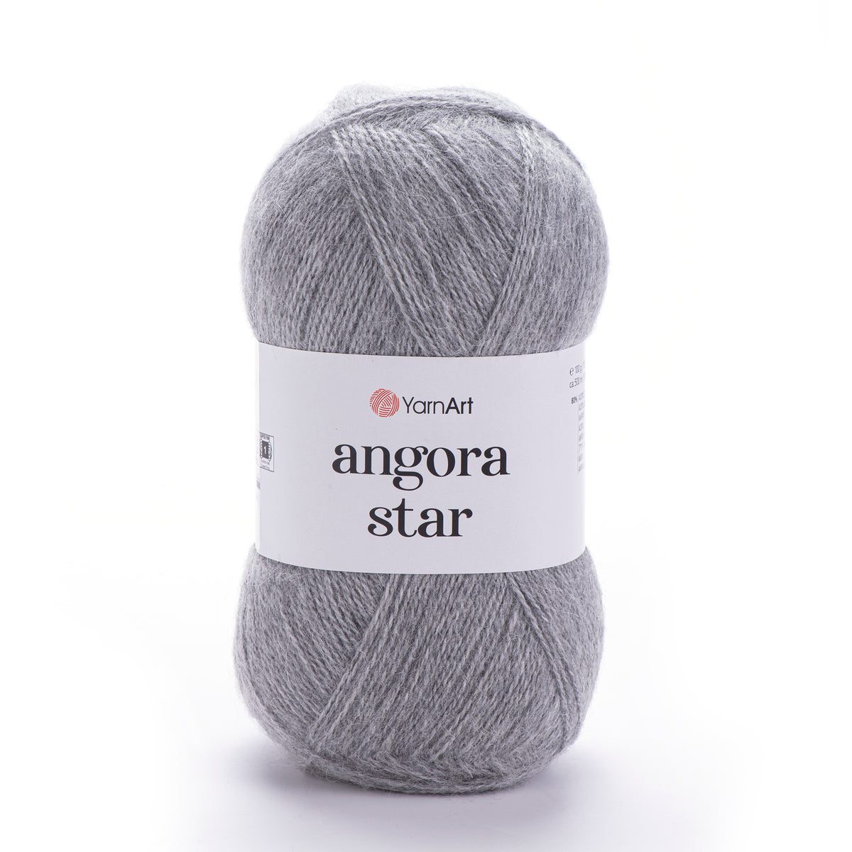 YarnArt Angora Star 3072 Gris foncé – fil duveteux acrylique et laine
