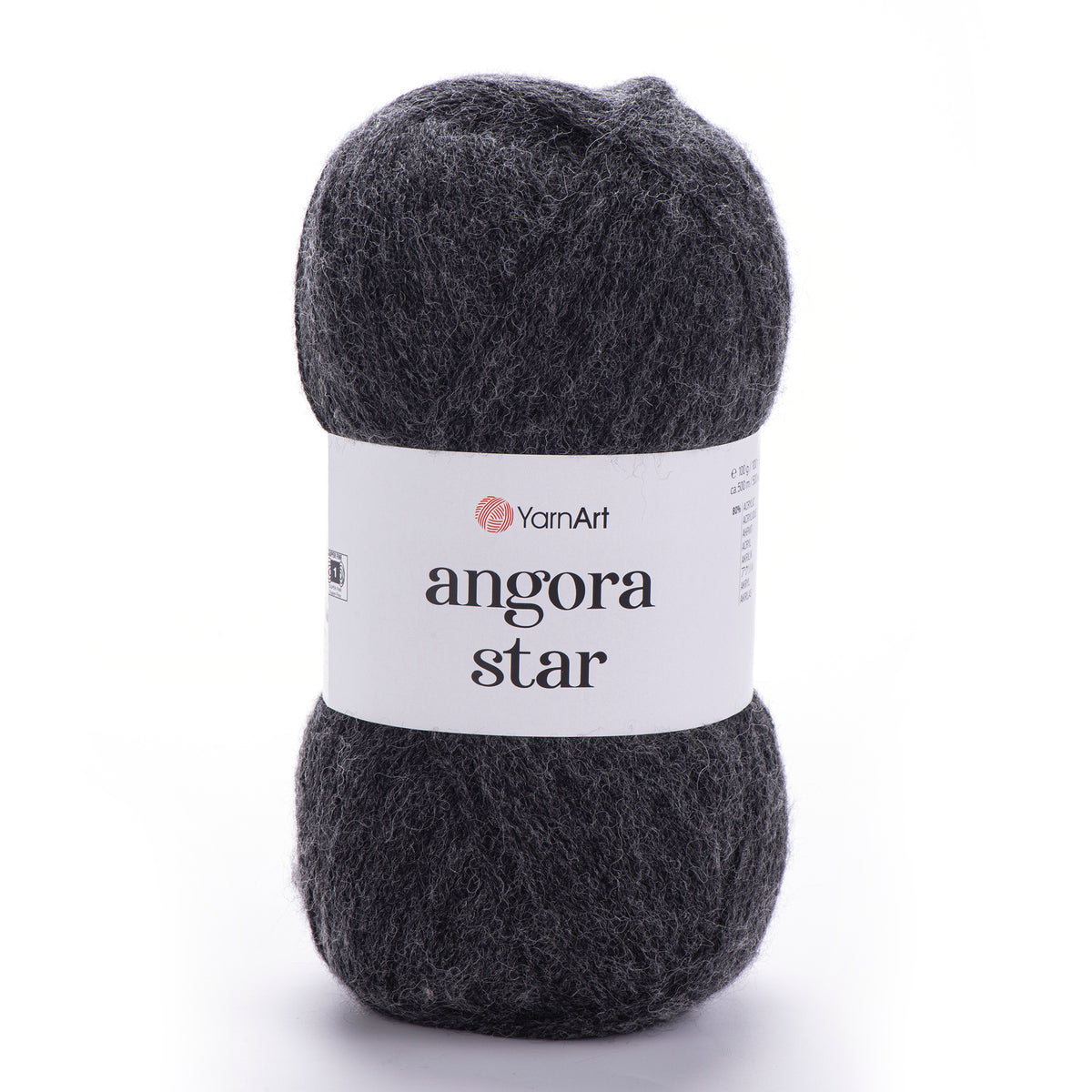 YarnArt Angora Star 359 Anthracite – fil duveteux acrylique et laine