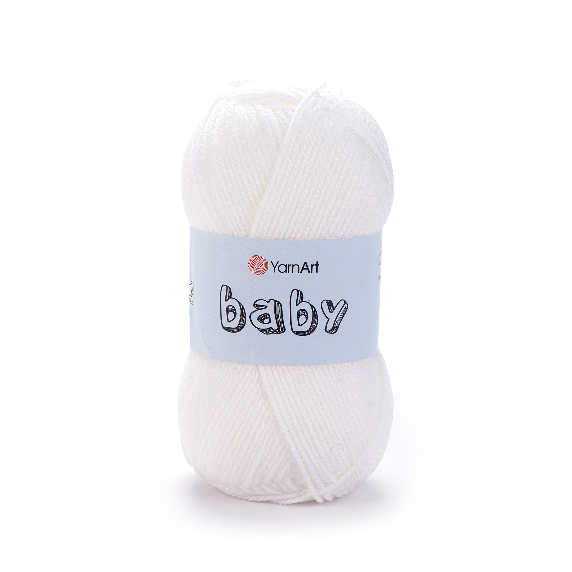 YarnArt Baby 501 White – acrylic baby yarn