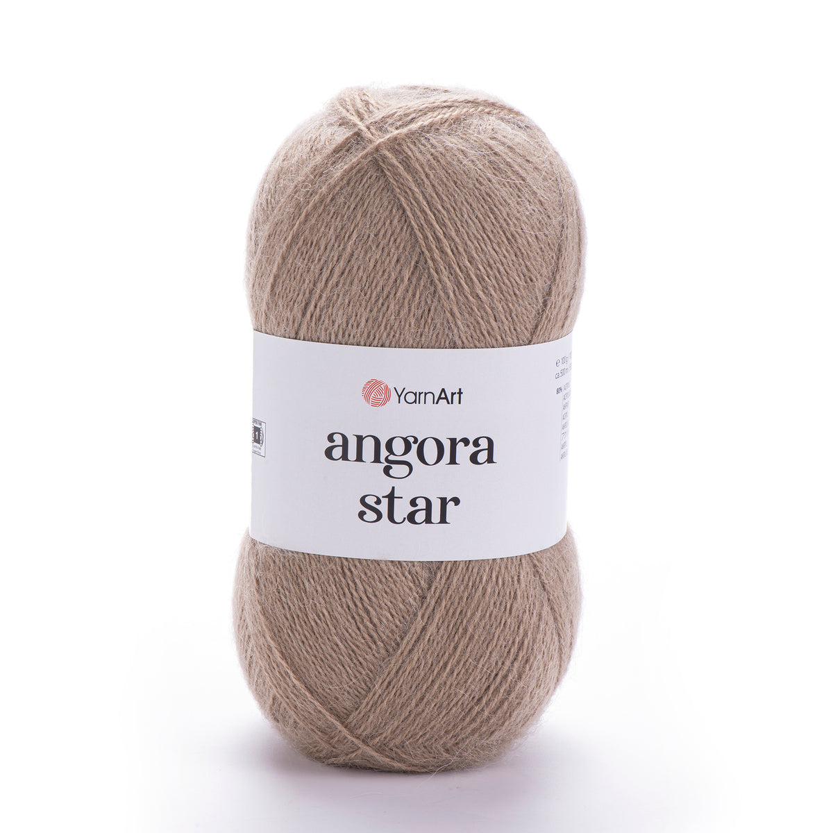 YarnArt Angora Star 512 Taupe – fil duveteux acrylique et laine