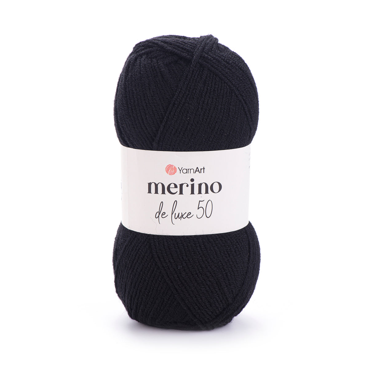 YarnArt Merino DeLuxe 50 585 Black – wool acrylic yarn