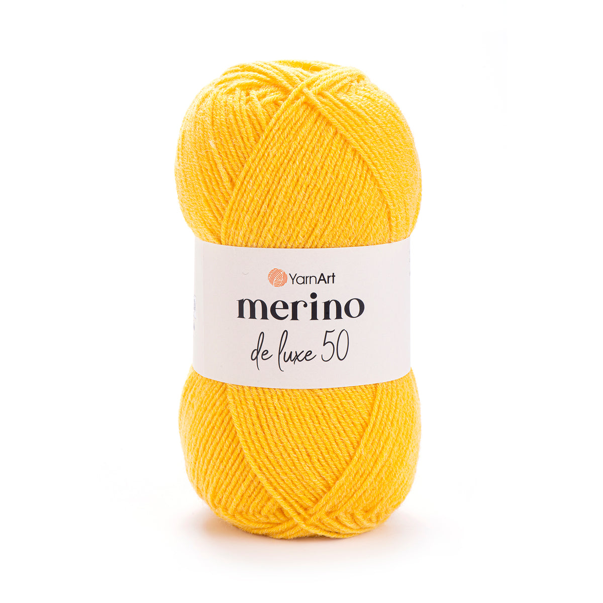 YarnArt Merino DeLuxe 50 586 Yellow – wool acrylic yarn