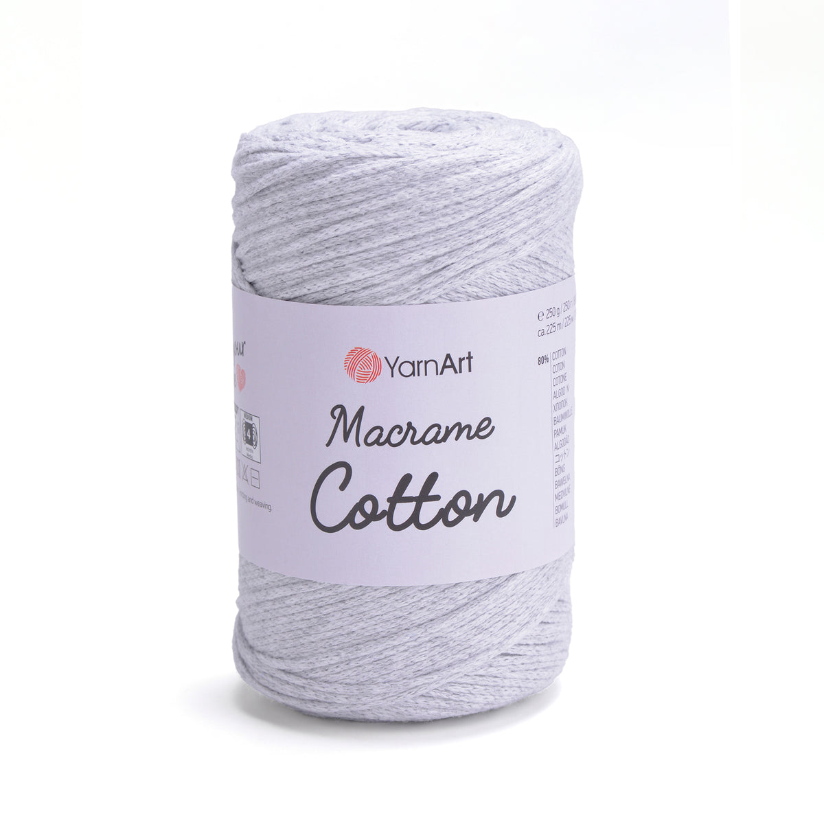 YarnArt Macrame Cotton 756 Powder Blue – braided macrame cord