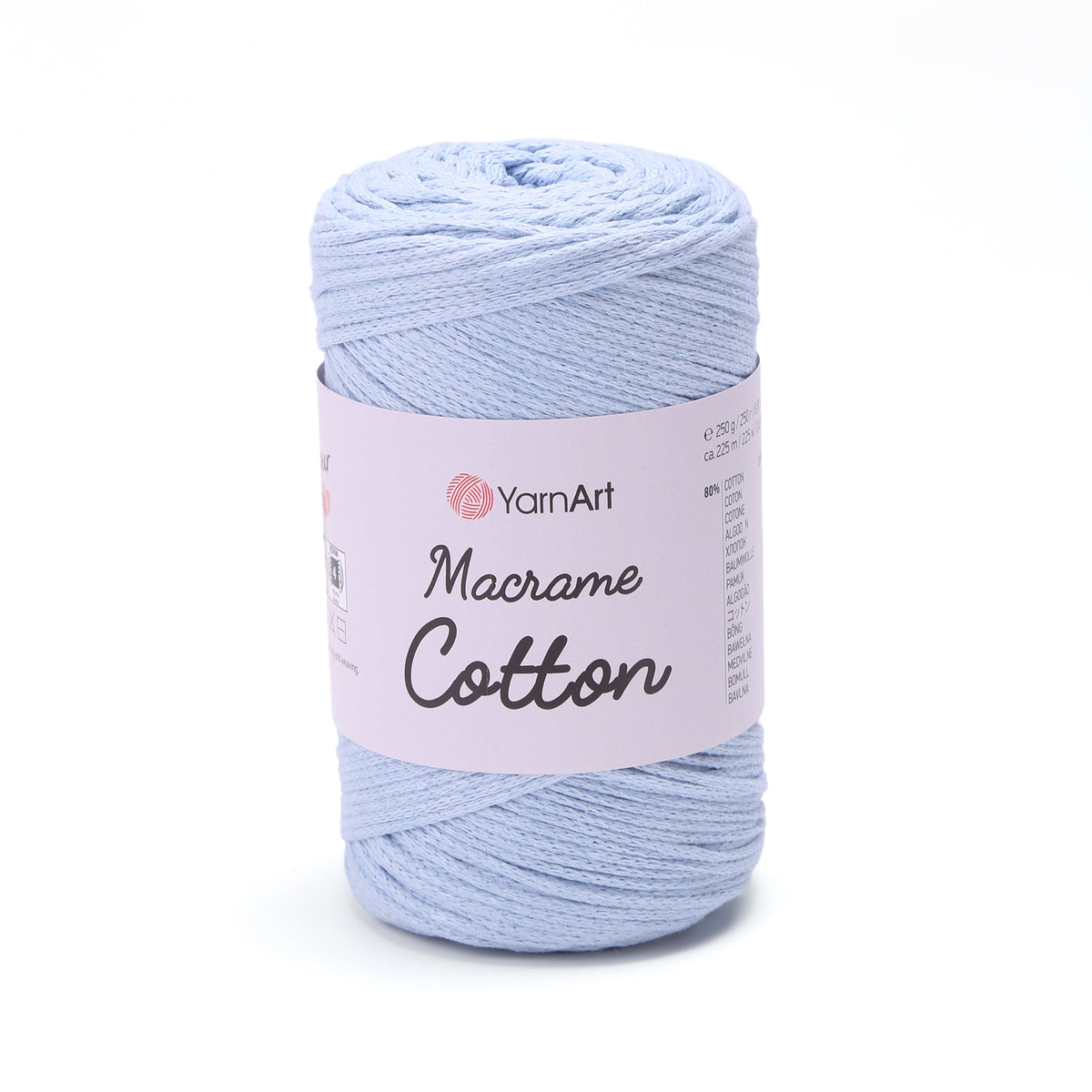 YarnArt Macrame Cotton 760 Periwinkle – braided macrame cord