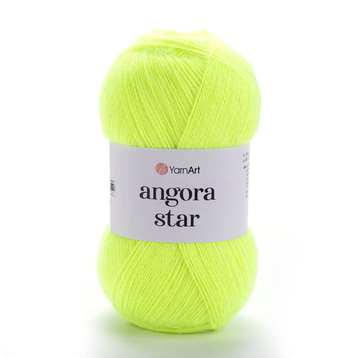 YarnArt Angora Star 8232 Citron vert – fil duveteux acrylique et laine