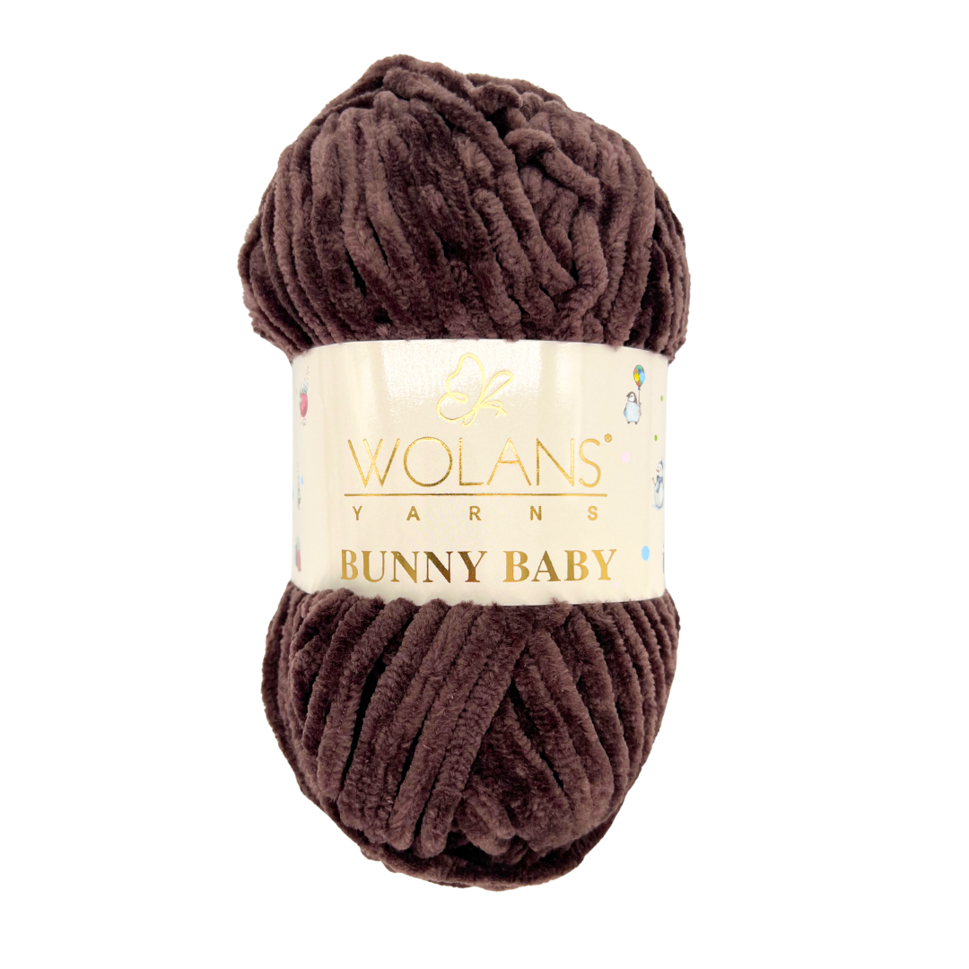Wolans Bunny Baby 100-90 Tumepruun – šenilllõng