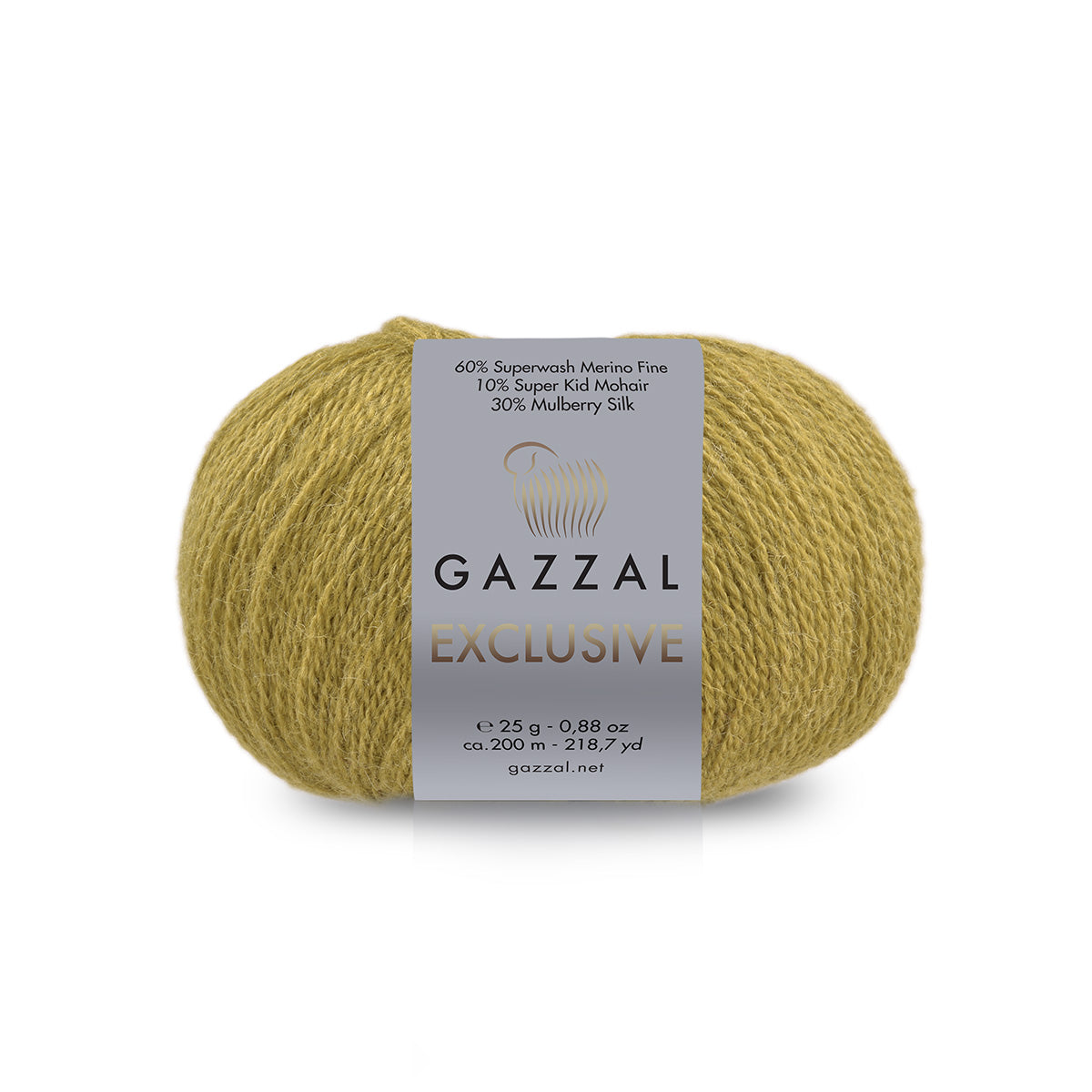 Gazzal Exclusive 9928 Garstyčių – merino vilnos, šilko ir moherio siūlai