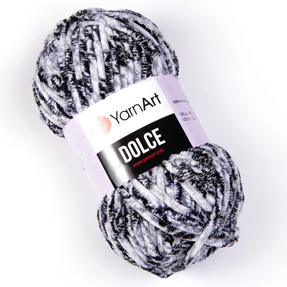 YarnArt Dolce 801 Sebra – kohev šenilllõng