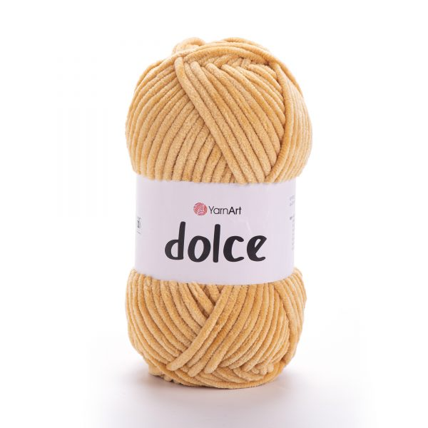 YarnArt Dolce 855 Kaamelpruun – kohev šenilllõng