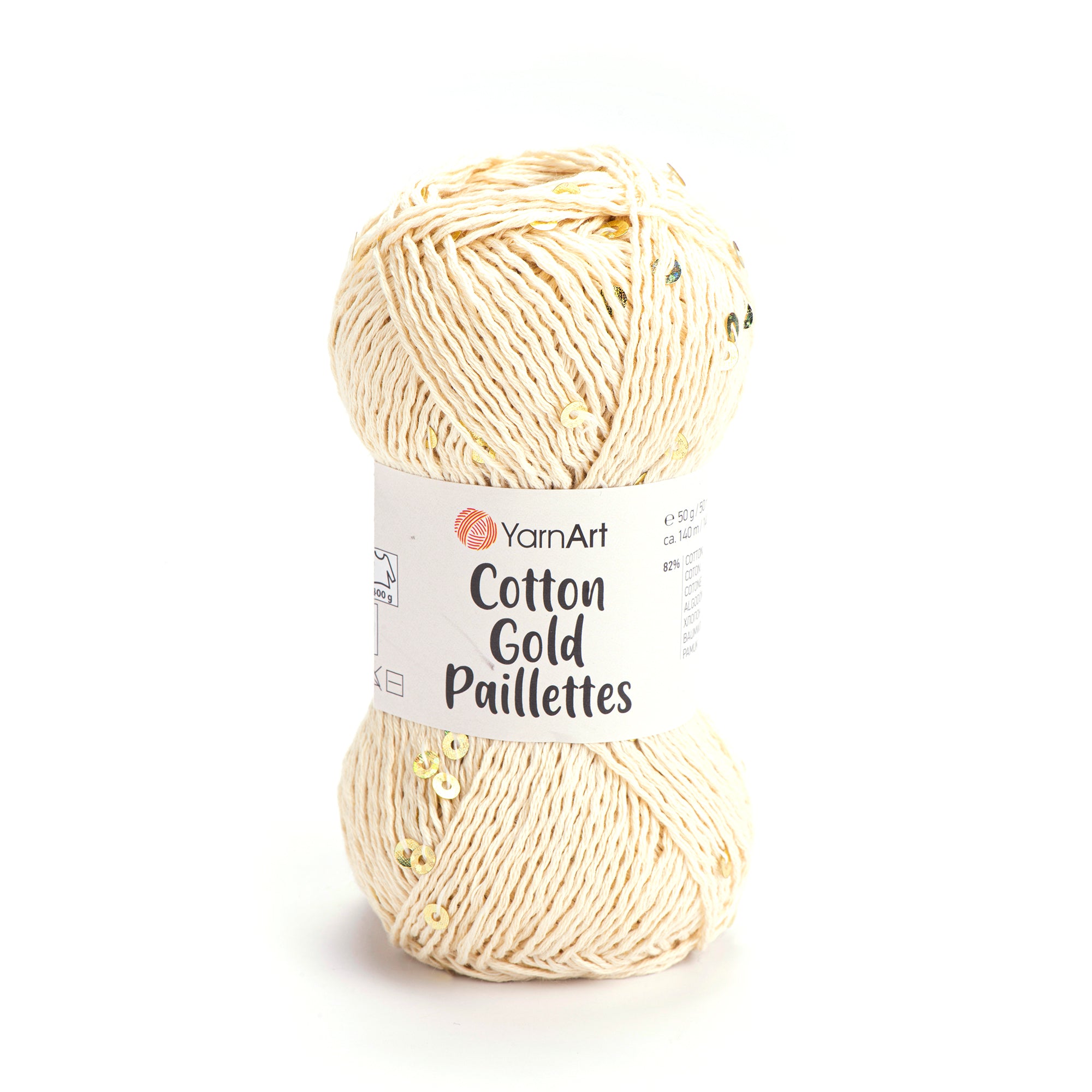 YarnArt Cotton Gold Paillettes