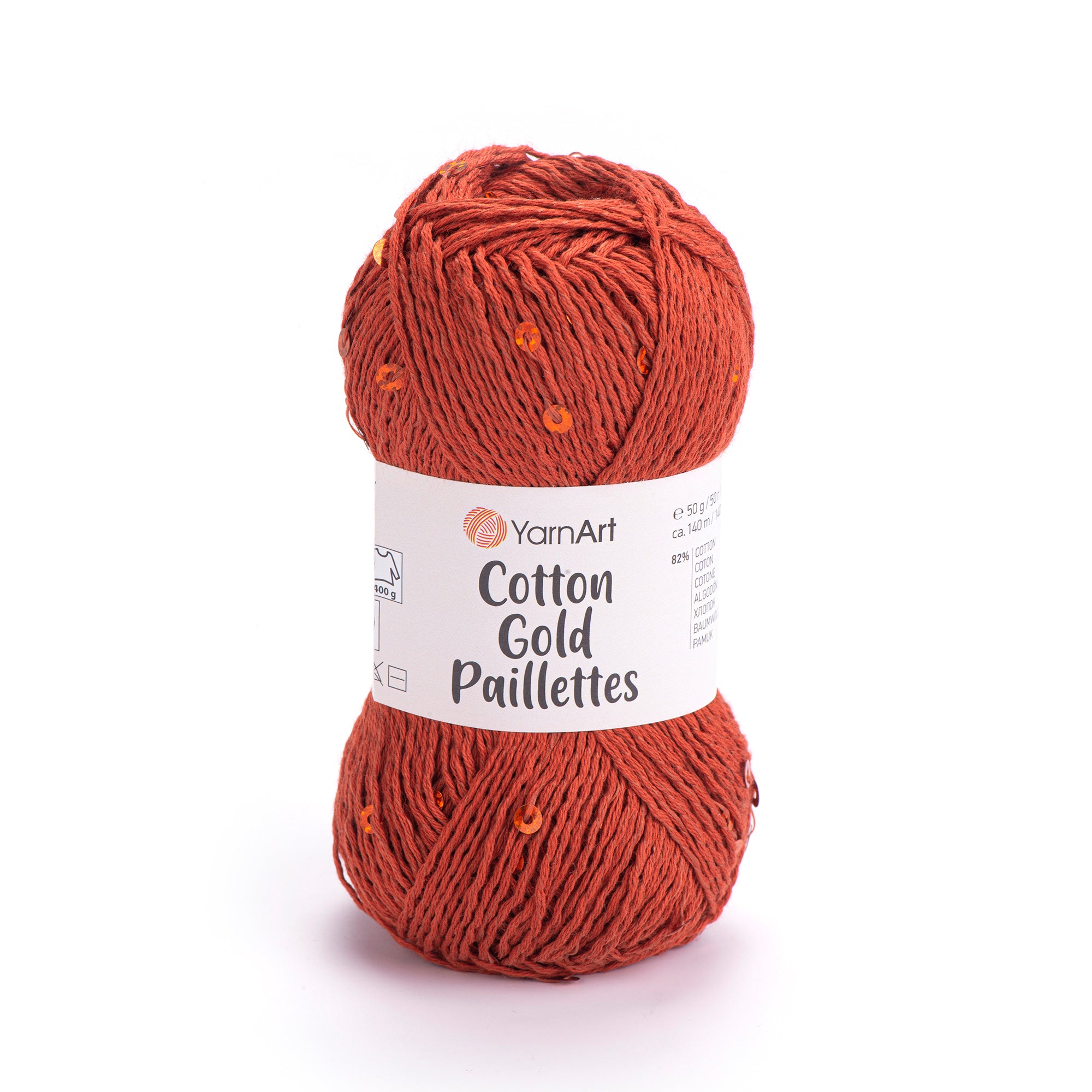 YarnArt Cotton Gold Paillettes