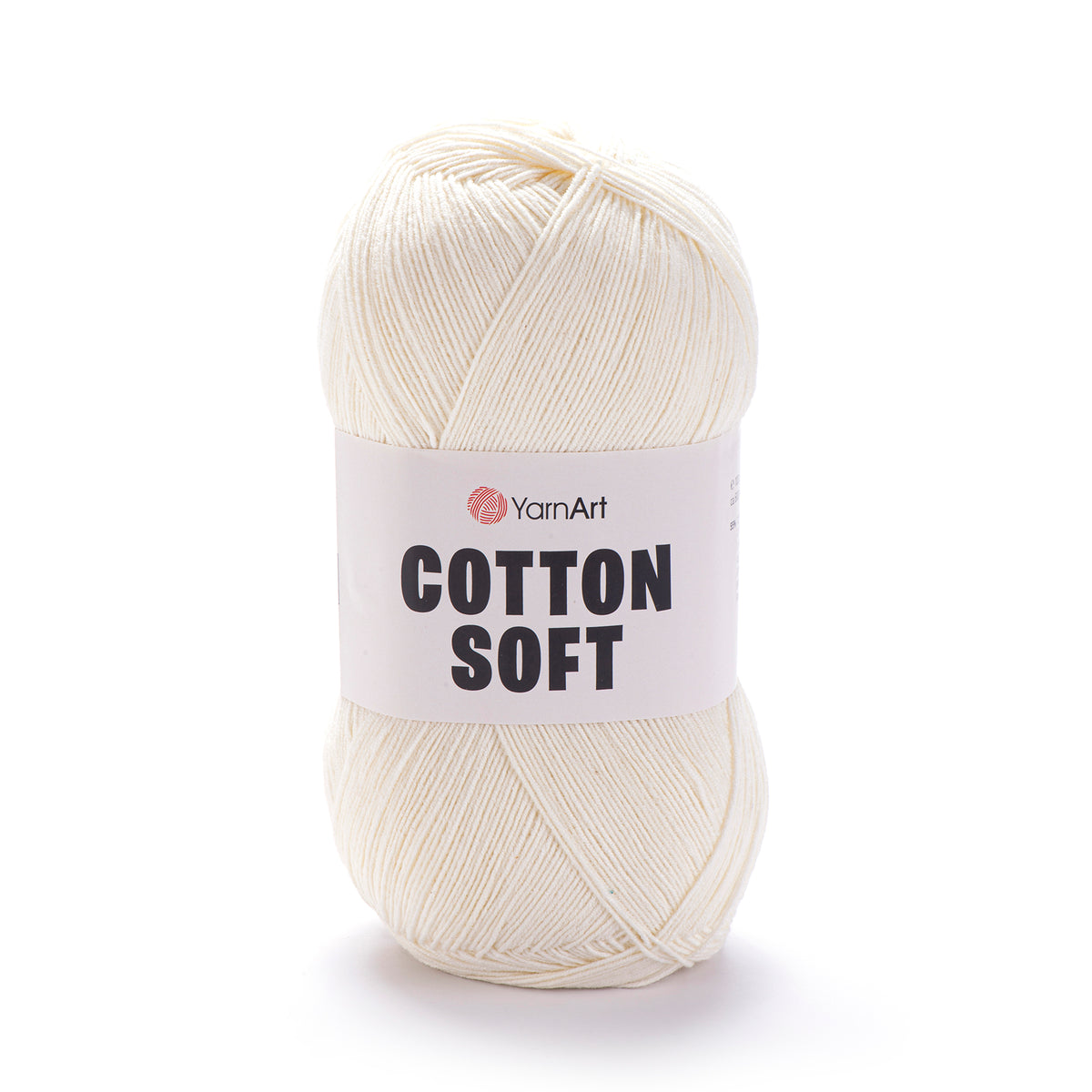 YarnArt Cotton Soft 03 Elfenben – tunt garn i bomull och akryl