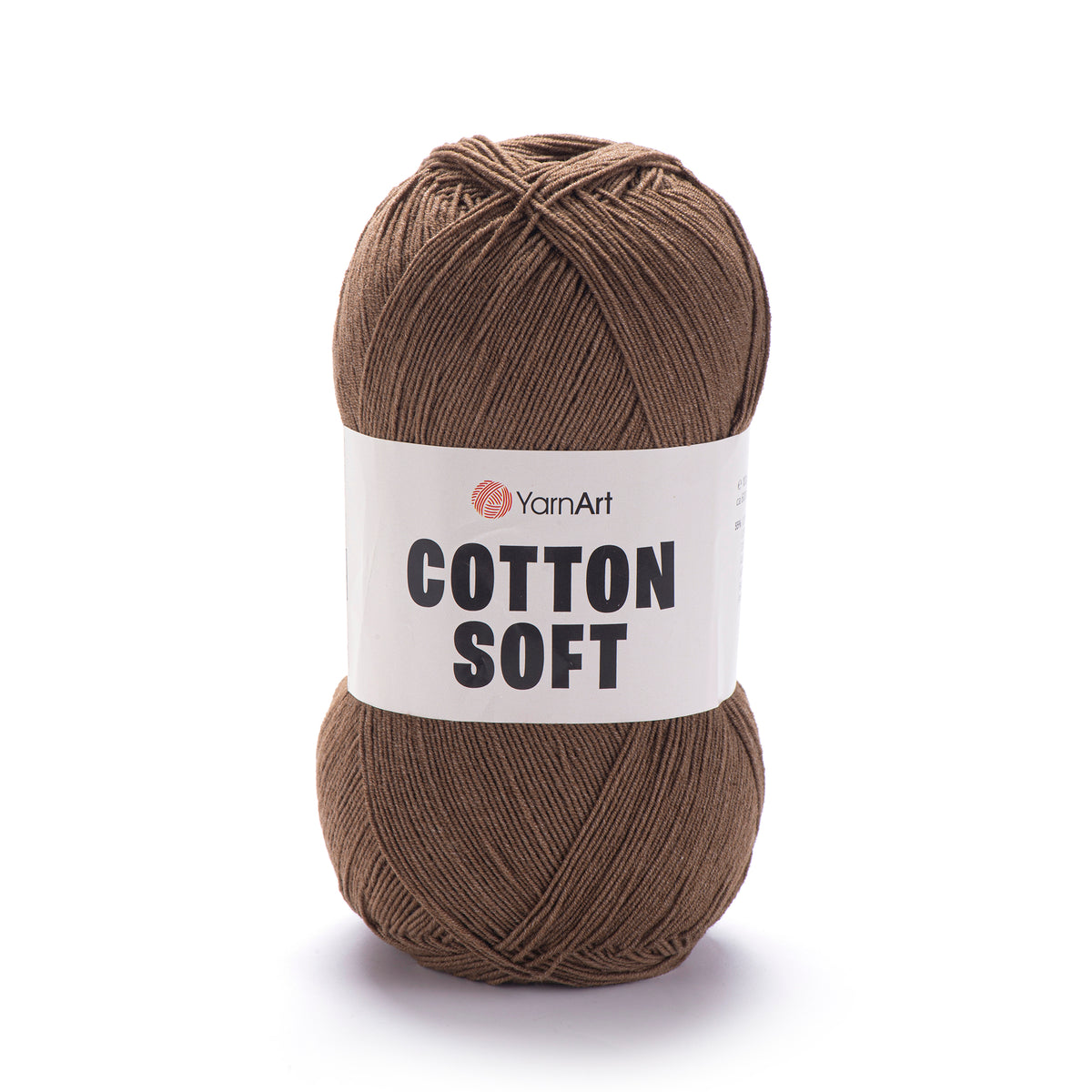 YarnArt Cotton Soft 40 Mörkbrun – tunt garn i bomull och akryl