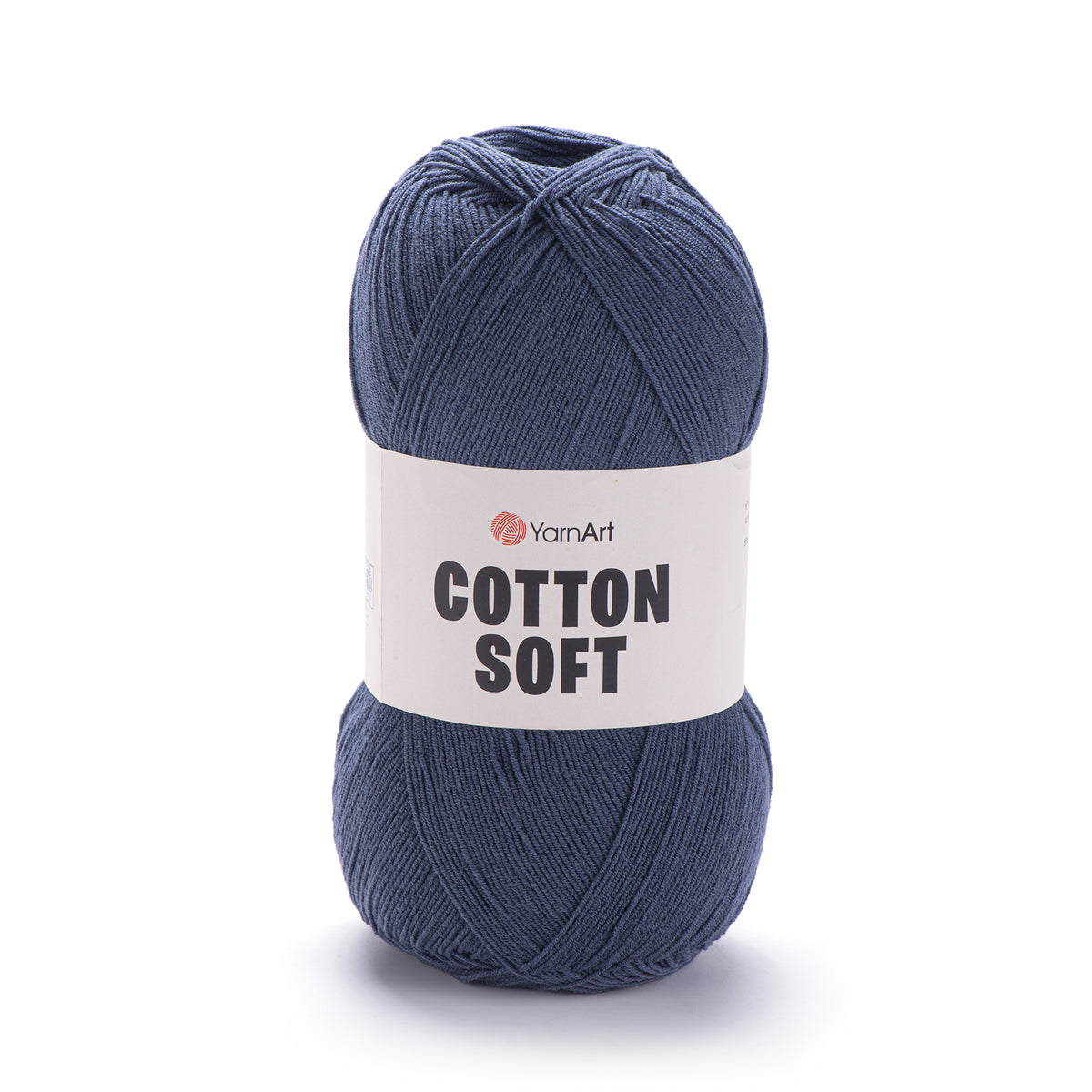 YarnArt Cotton Soft 45 Marinblå – tunt garn i bomull och akryl