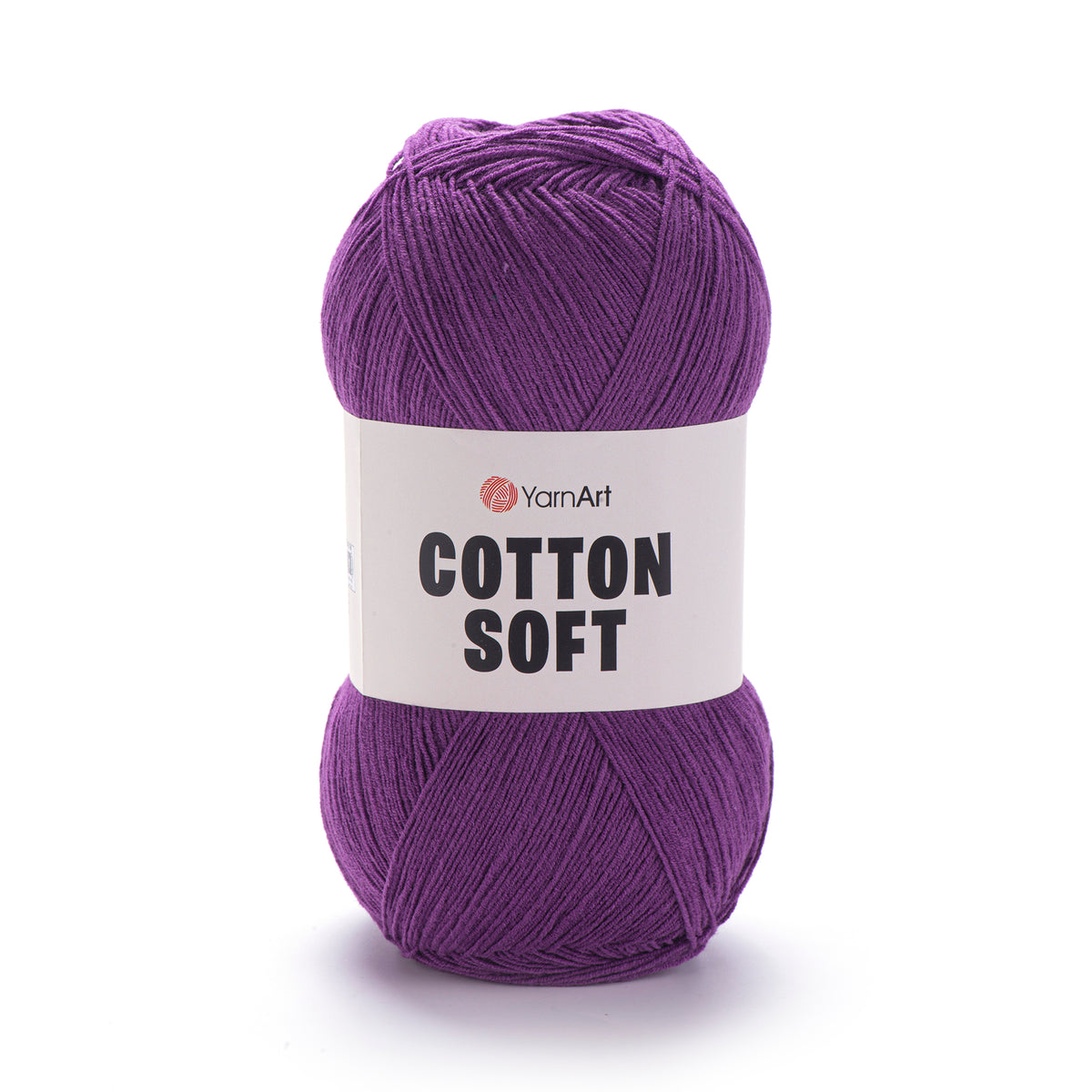 YarnArt Cotton Soft 50 Aubergine – tunt garn i bomull och akryl