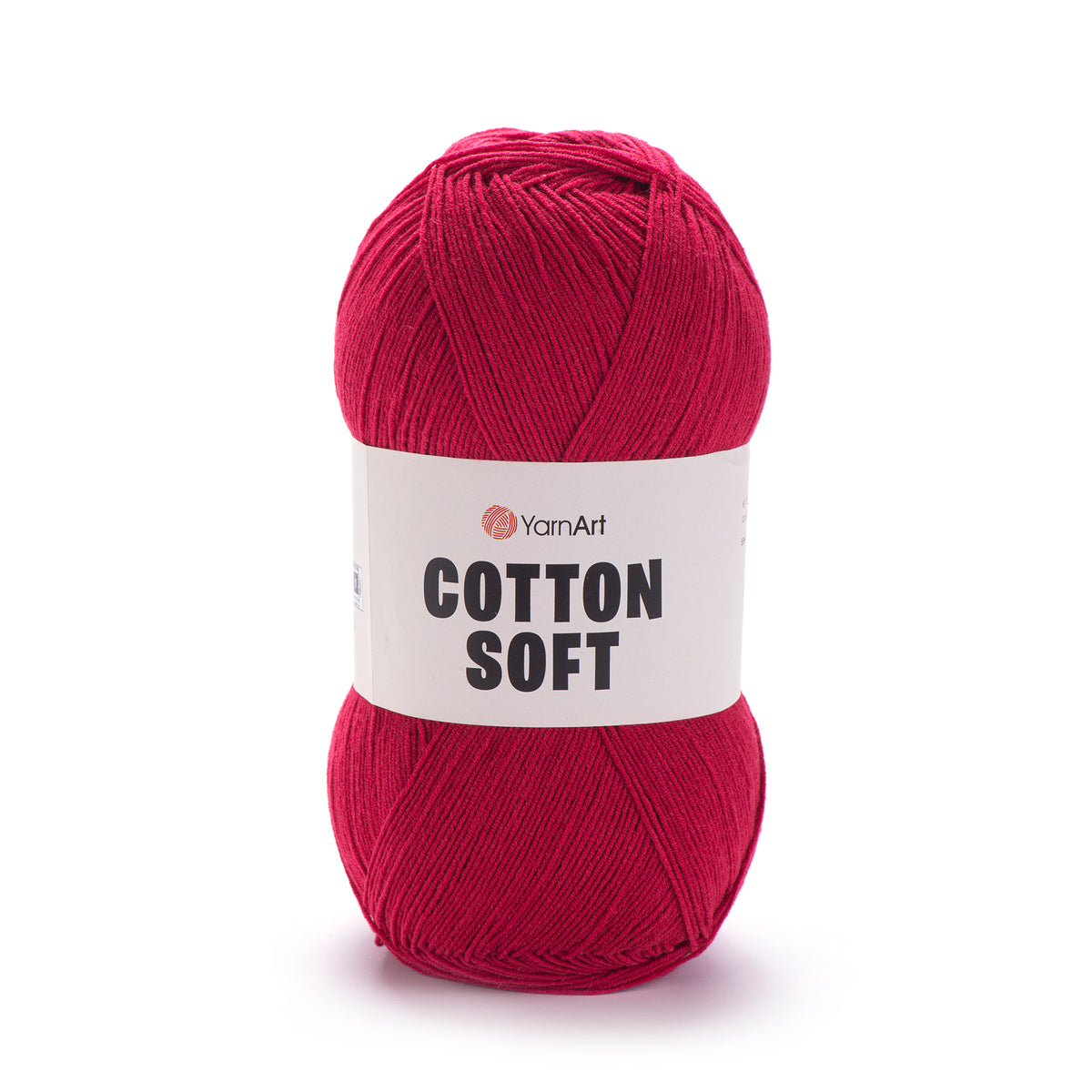 YarnArt Cotton Soft 51 Vinröd – tunt garn i bomull och akryl