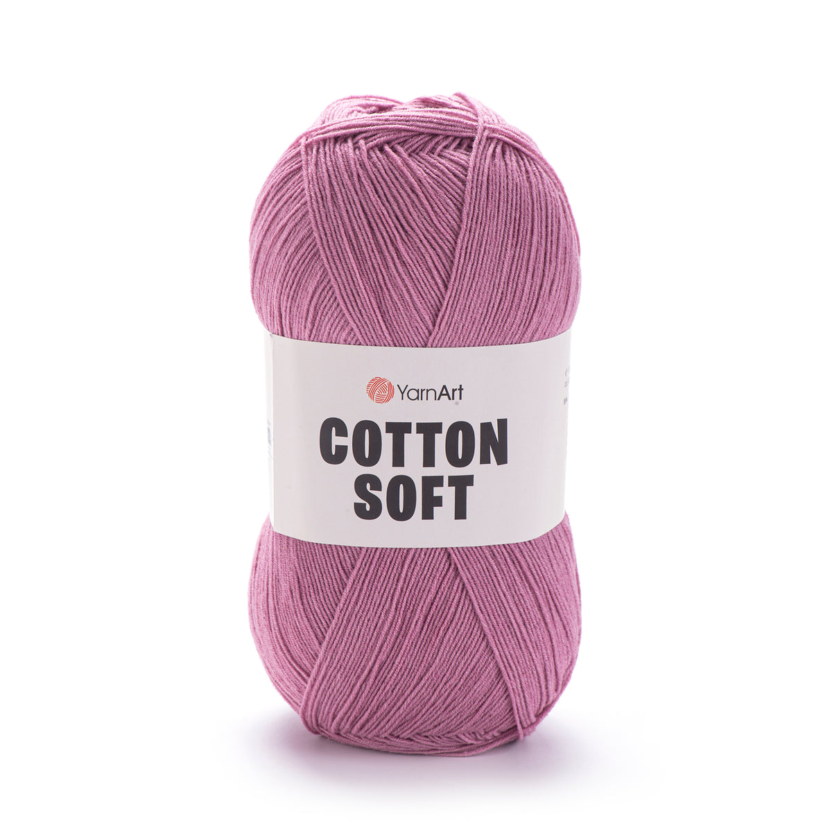 YarnArt Cotton Soft 65 Malva – tunt garn i bomull och akryl