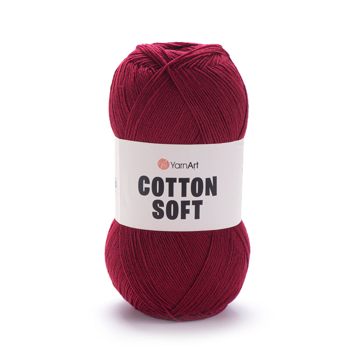 YarnArt Cotton Soft 66 Burgunder – tunt garn i bomull och akryl