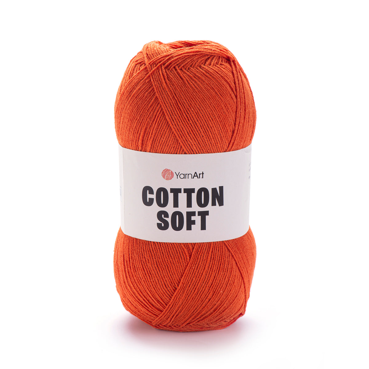 YarnArt Cotton Soft 85 Tegelröd – tunt garn i bomull och akryl