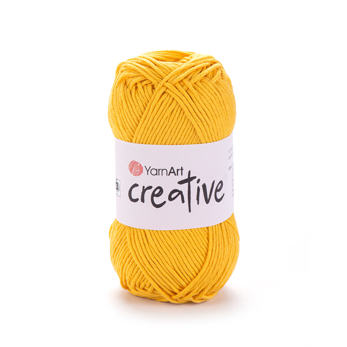 YarnArt Creative 228 Jaune – fil pur coton mat
