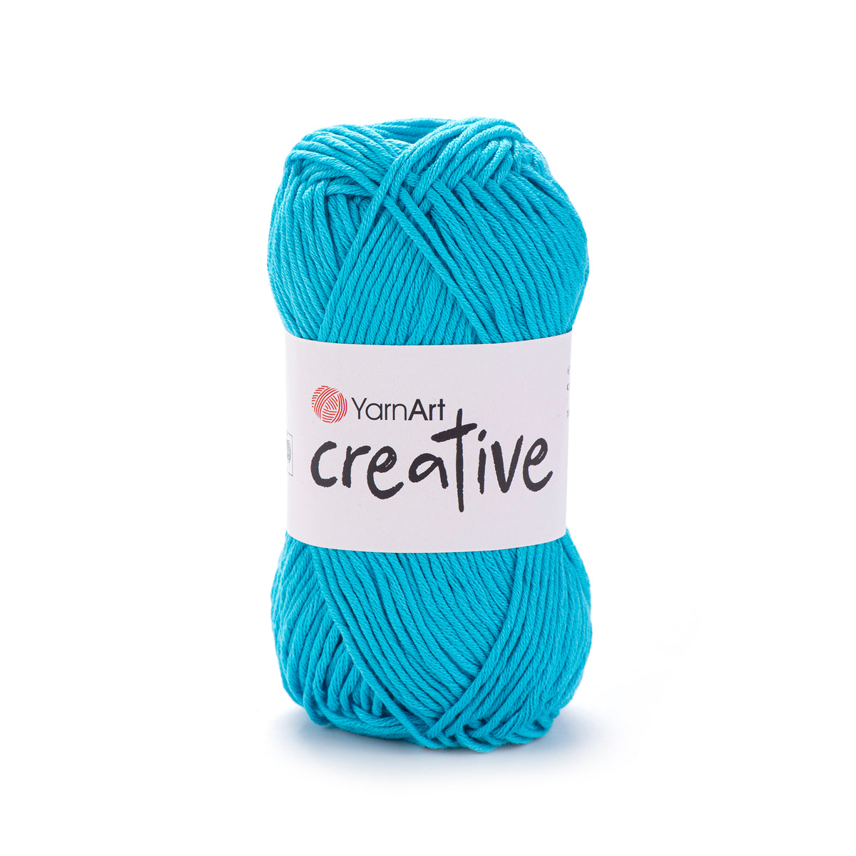 YarnArt Creative 247 Turquoise et bleu glacier – fil pur coton mat