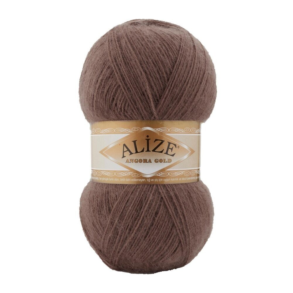 Alize Angora Gold 493 Brun – akryl- och ullgarn
