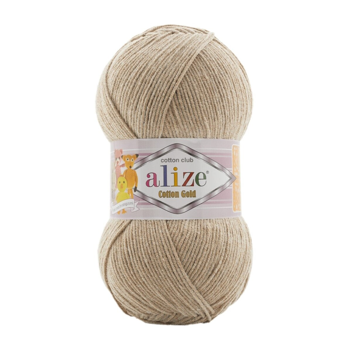 Alize Cotton Gold 963 Kamel – bomulls- och akrylgarn