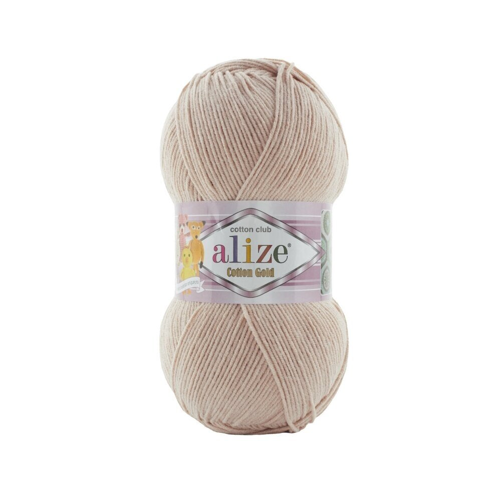 Alize Cotton Gold 314 Beige – bomulls- och akrylgarn