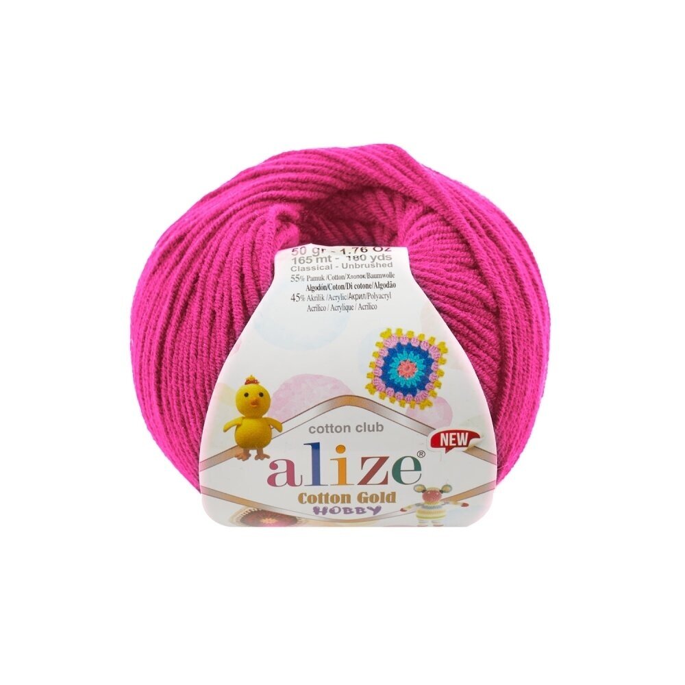 Alize Cotton Gold Hobby 149 Fuksiju – kokvilnas un akrila dzija
