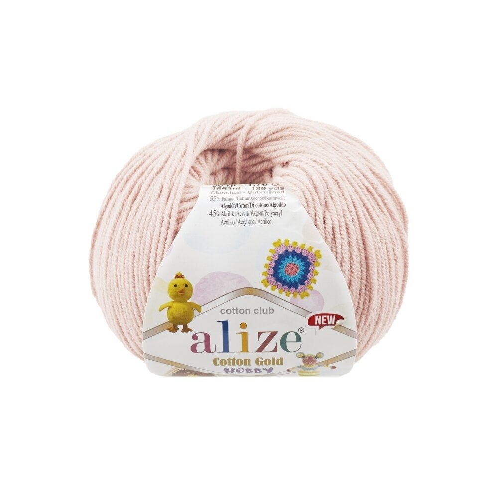 Alize Cotton Gold Hobby 382 Bāli rozā – kokvilnas un akrila dzija