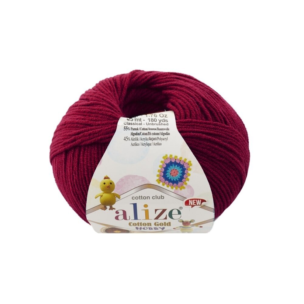 Alize Cotton Gold Hobby 390 Vīna – kokvilnas un akrila dzija