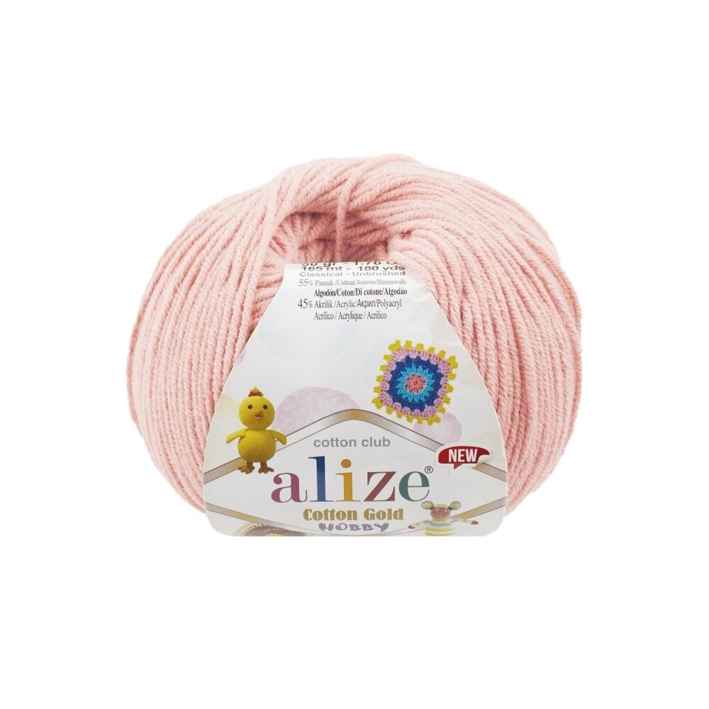 Alize Cotton Gold Hobby 393 Pūdera rozā – kokvilnas un akrila dzija