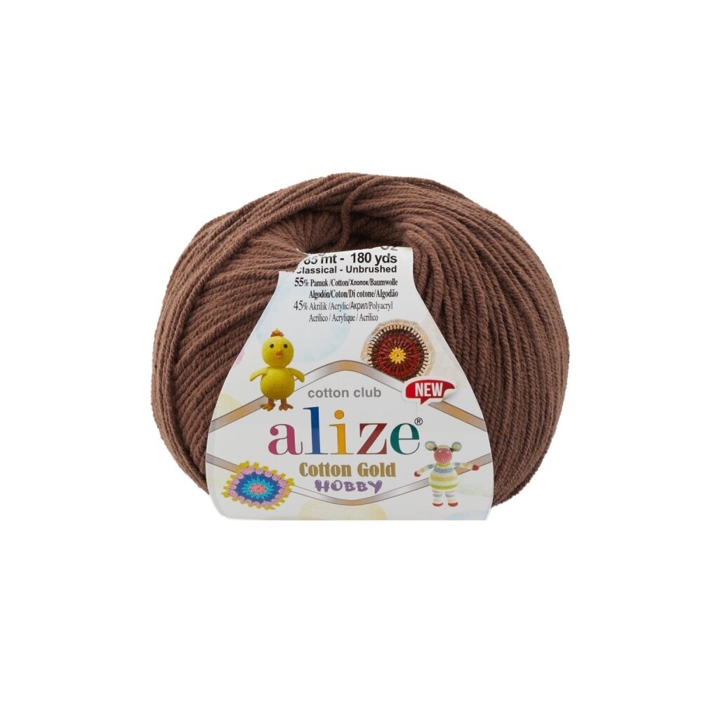 Alize Cotton Gold Hobby 493 Kakao – kokvilnas un akrila dzija