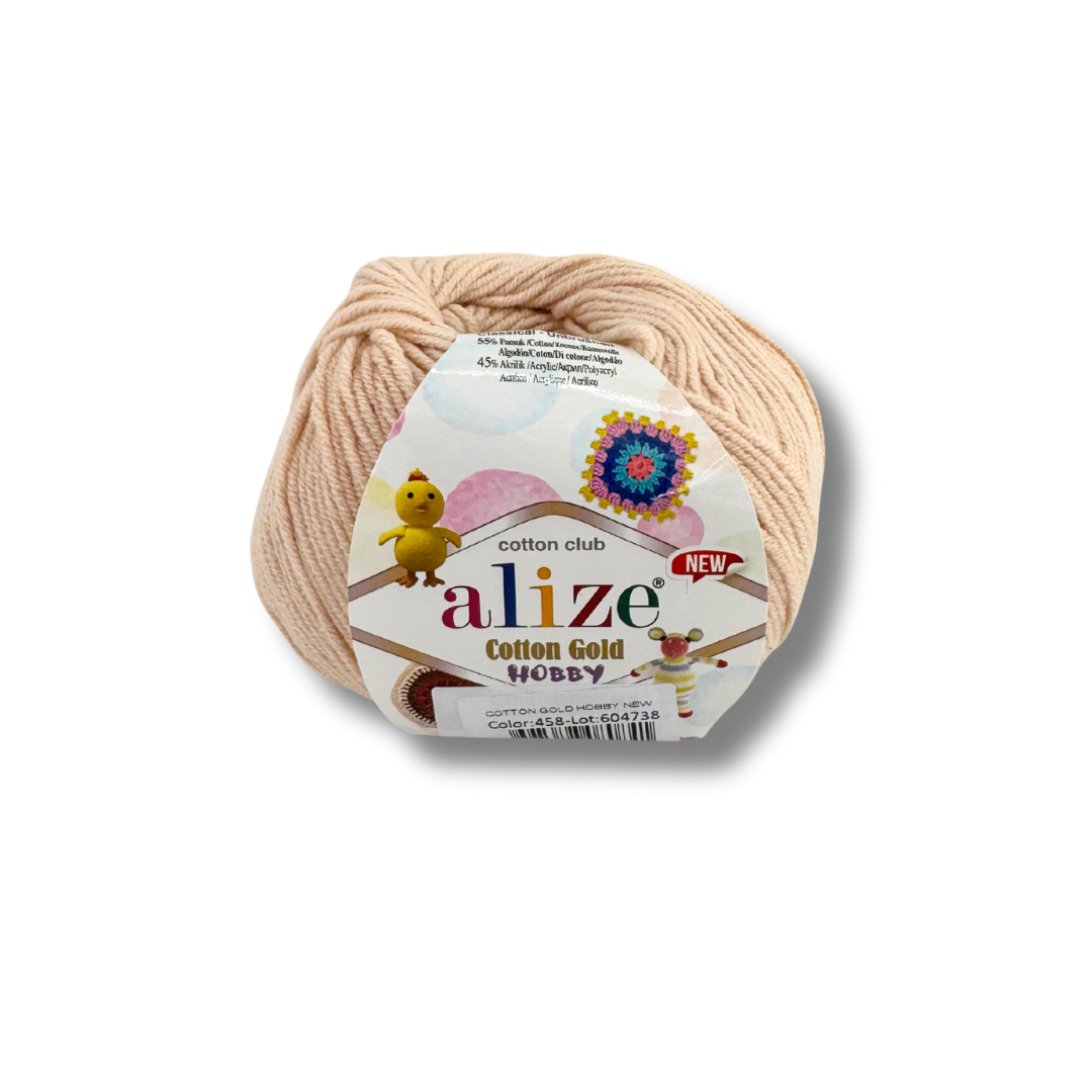 Alize Cotton Gold Hobby 458 Bēša – kokvilnas un akrila dzija