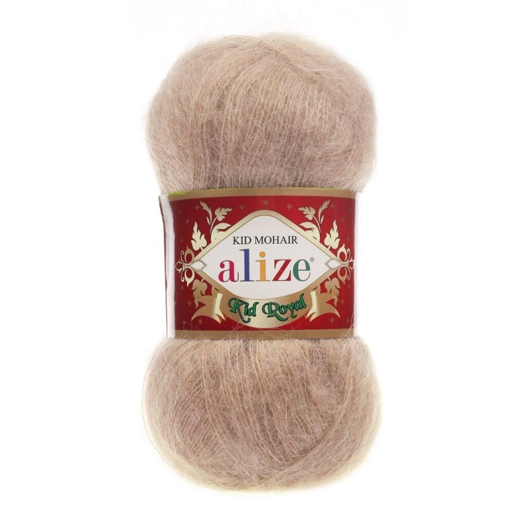 Alize Kid Royal 50 05 Bežinė – ploni moherio siūlai
