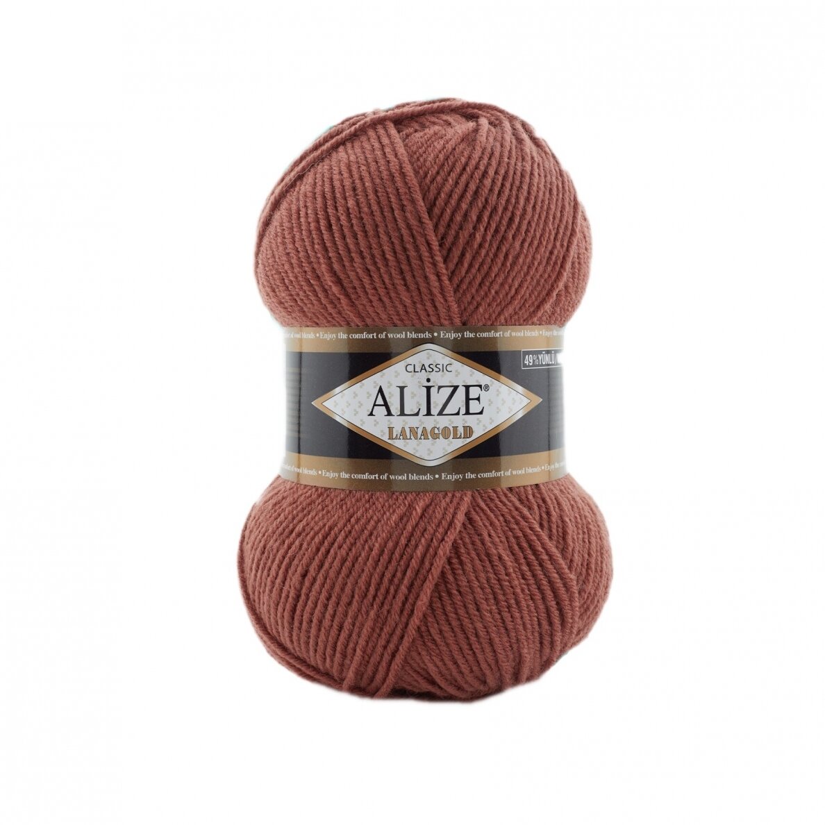 Alize Lanagold Classic 565 Dark Rose – wool acrylic yarn
