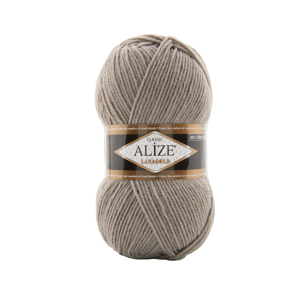 Alize Lanagold Classic 990 Mocha – wool acrylic yarn