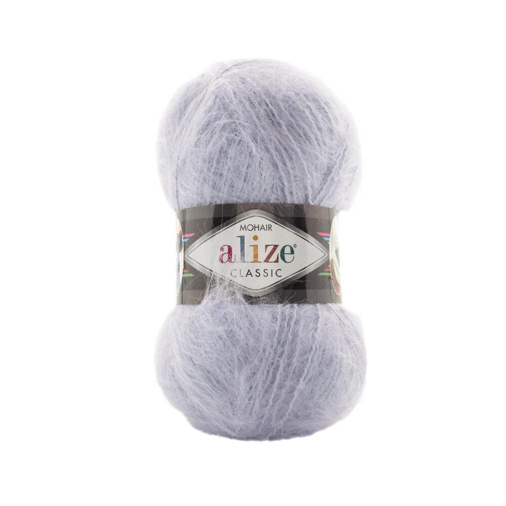 Alize Mohair Classic 224 Gris clair – fil acrylique avec mohair et laine