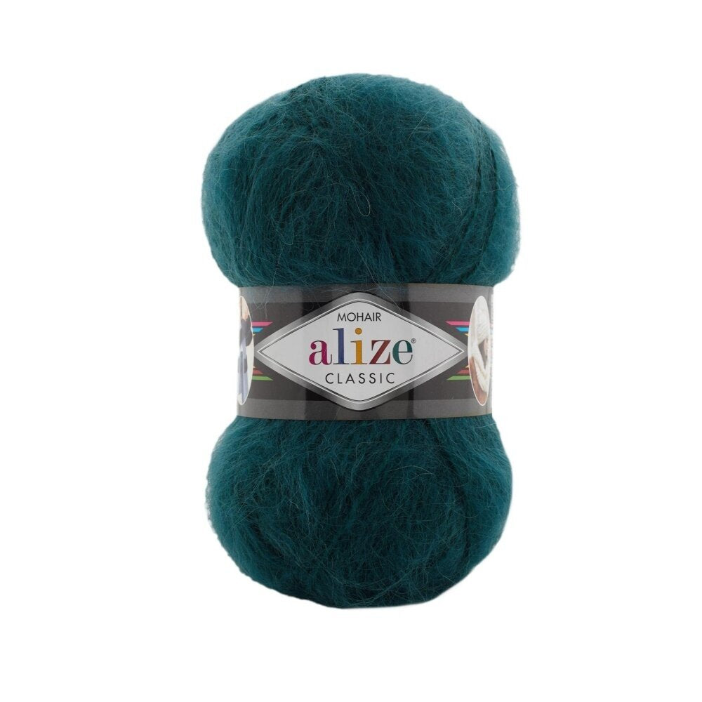 Alize Mohair Classic 426 Pétrole – fil acrylique avec mohair et laine