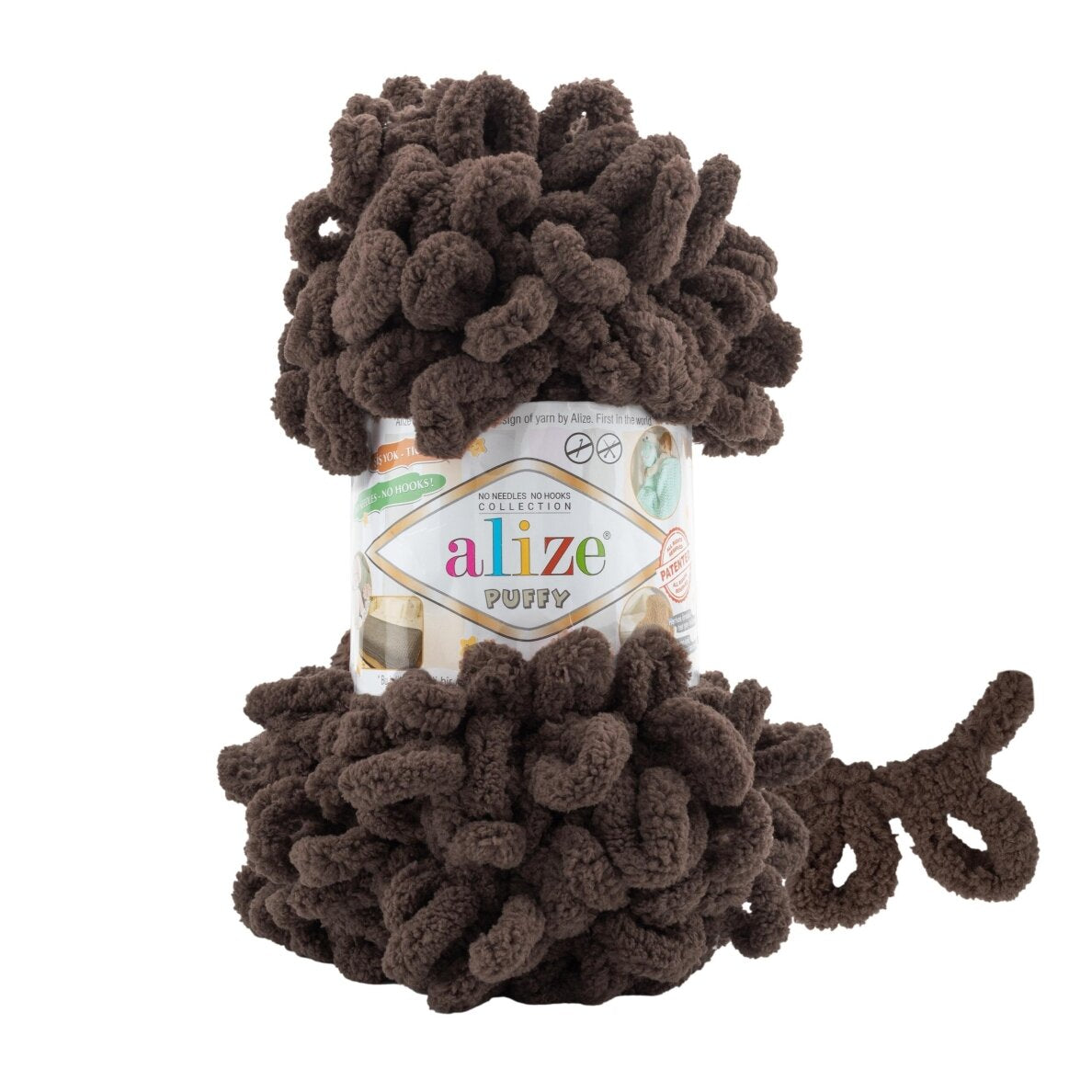Alize Puffy 534 Tumepruun – aaslõng