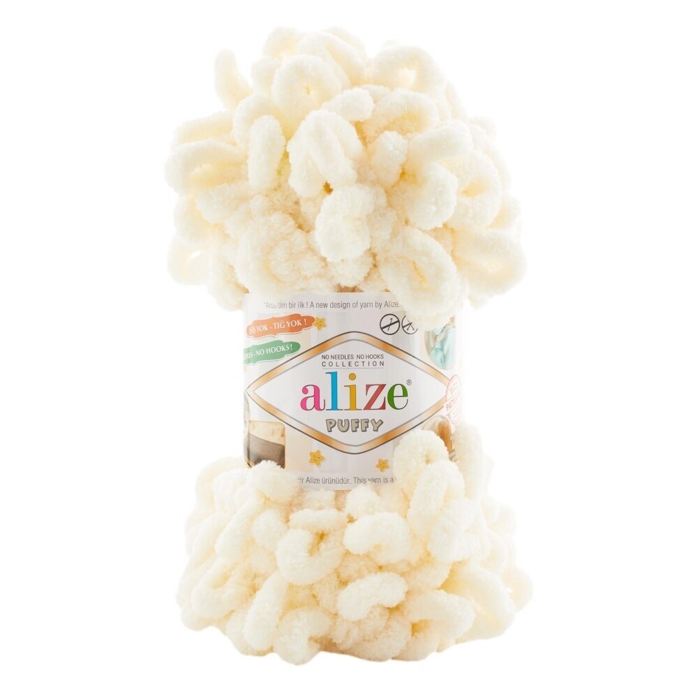 Alize Puffy 01 Kreemjas – aaslõng