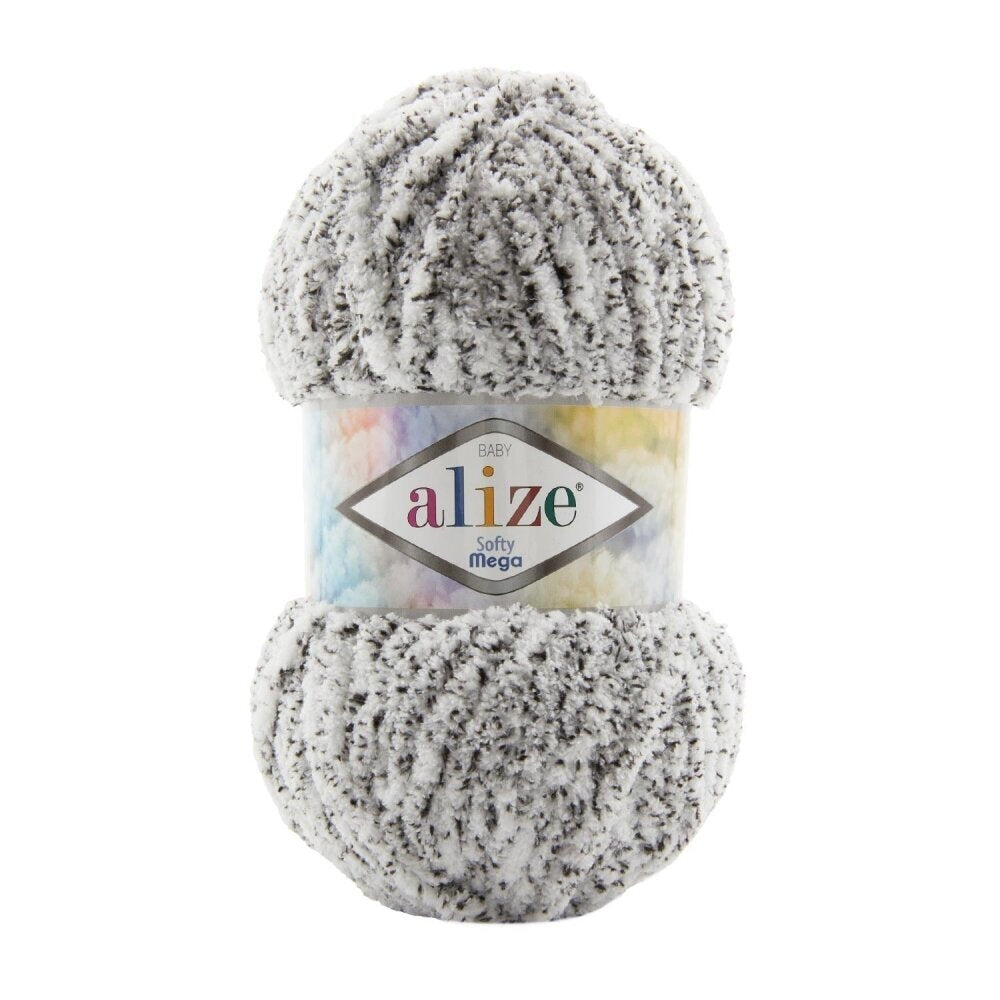 Alize Softy Mega 686 Lumeleopard – jäme plüüslõng