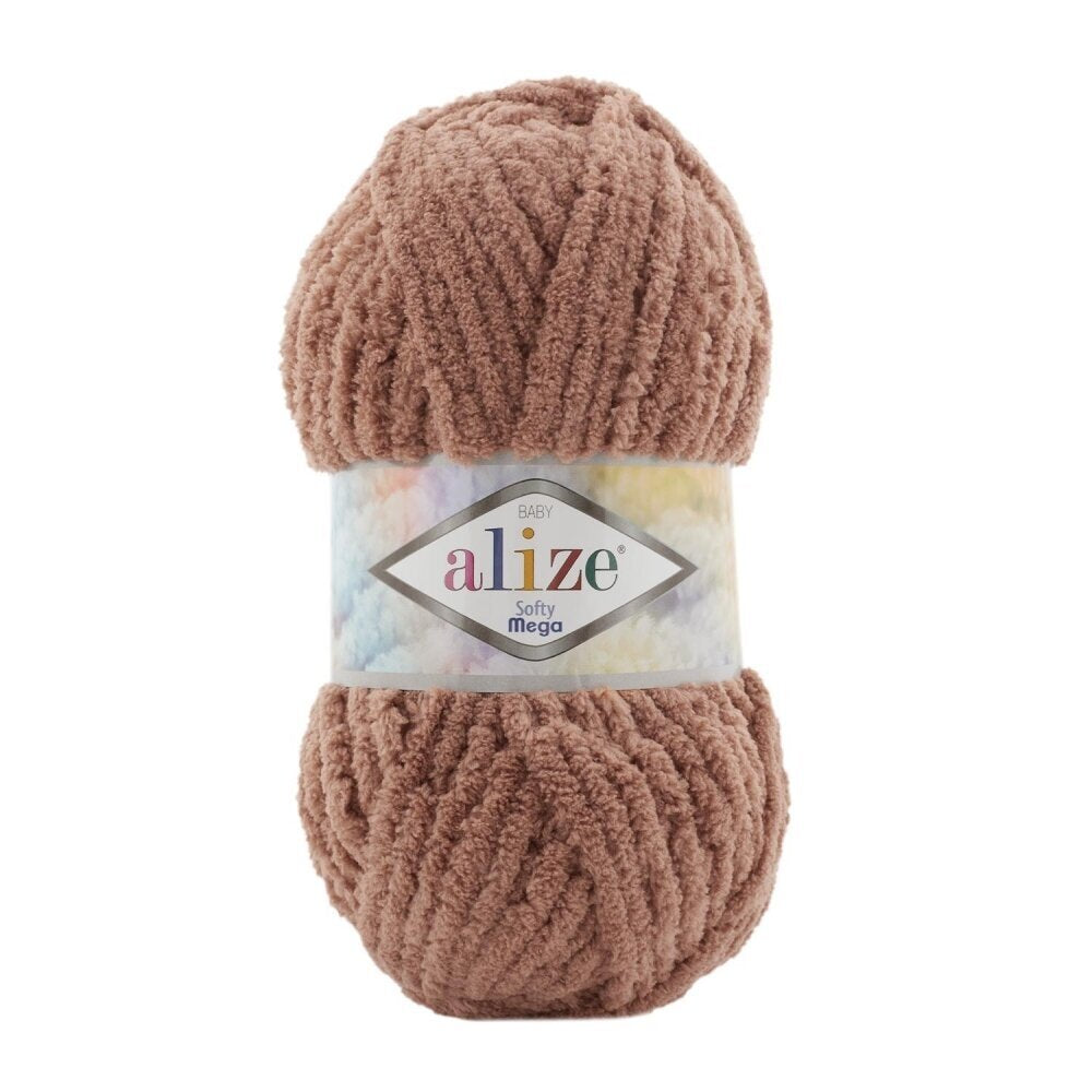 Alize Softy Mega 261 Mokka – jäme plüüslõng