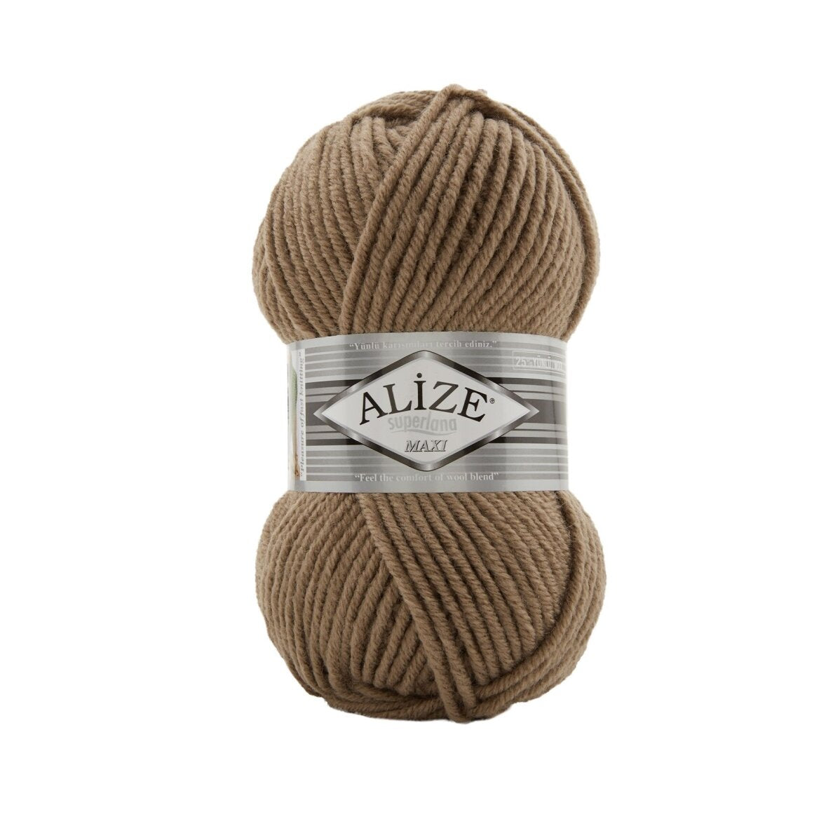 Alize Superlana Maxi 991 Walnut – chunky wool acrylic yarn