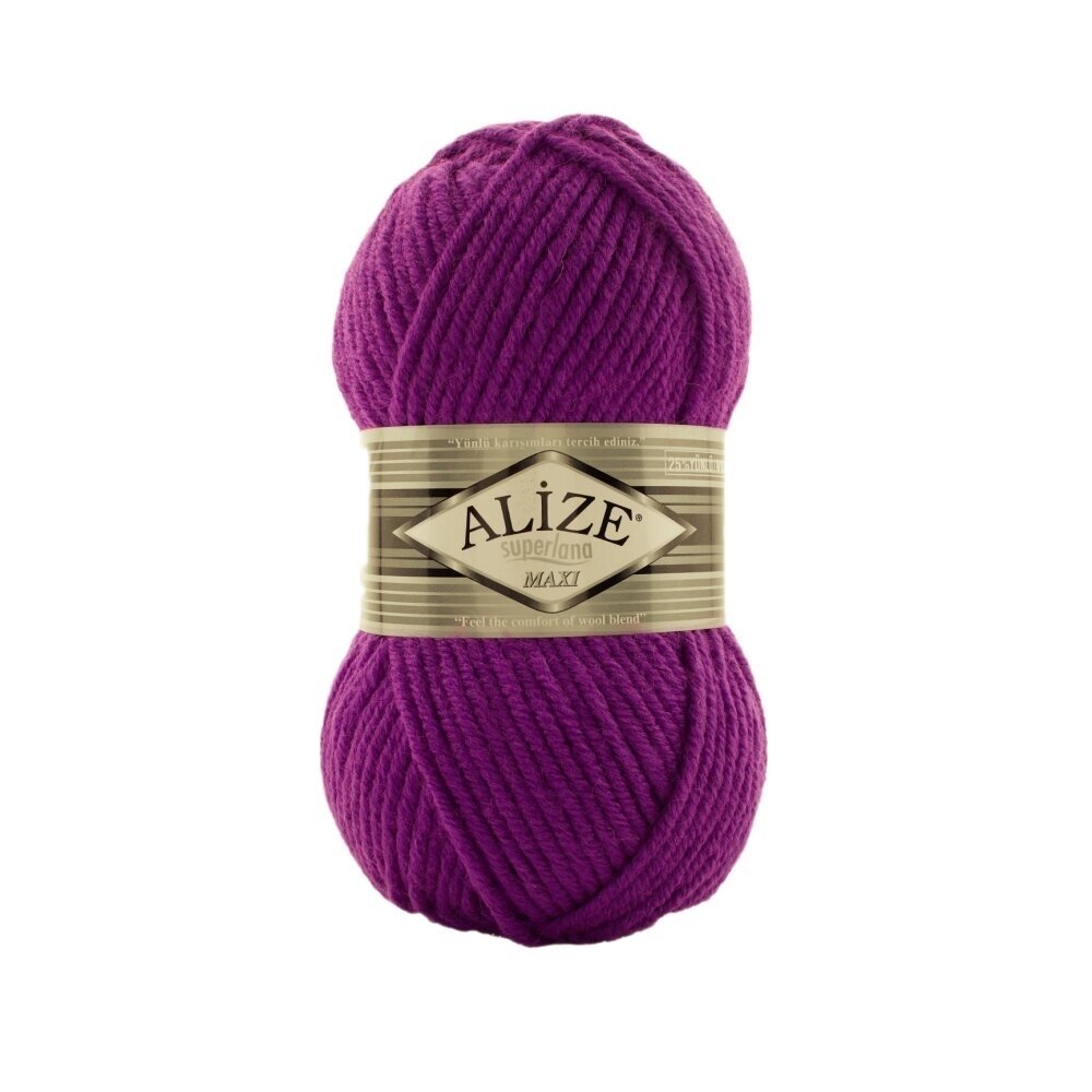 Alize Superlana Maxi 209 Purple – chunky wool acrylic yarn
